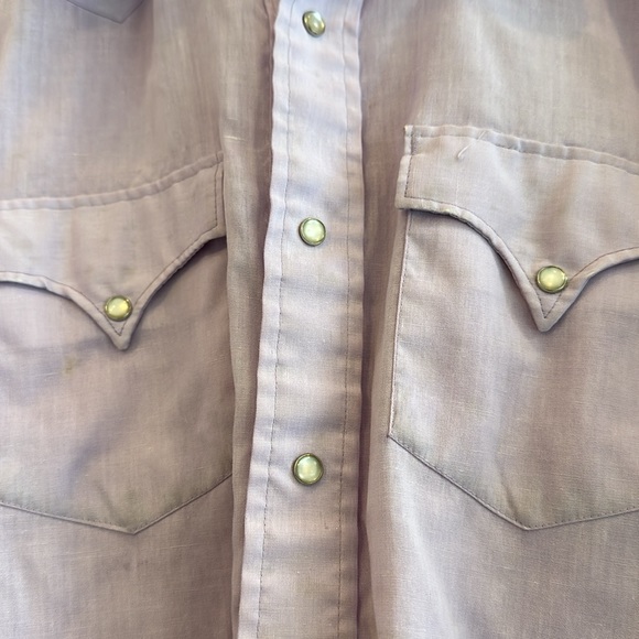 Vintage purple western pearl snap - Picture 3 of 6